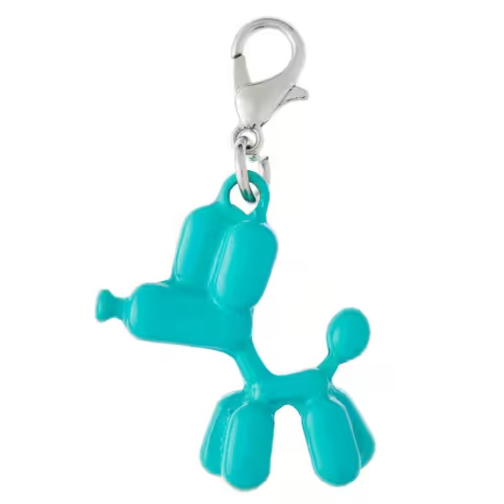 Blue Blowup Balloon Dog Charm